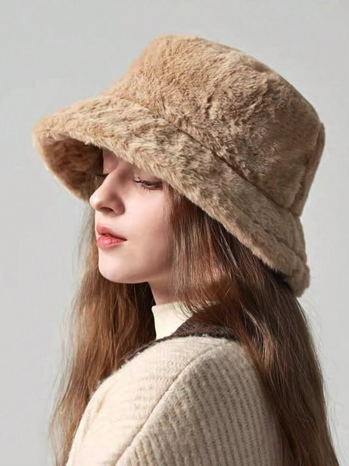 Cozy Faux Fur Bucket Hat