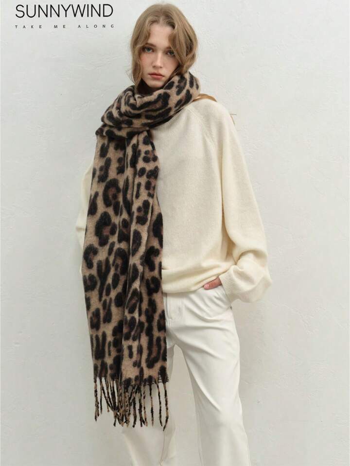 Leopard Luxe Winter Scarf