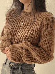 Cozy Caramel Knit Sweater