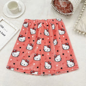 2024 Sanrio Anime Hello Kitty Pajamas Halloween Flannel Fashion Velvet Pants Girls Kawaii Cartoon Casual Fall Winter Home Pants
