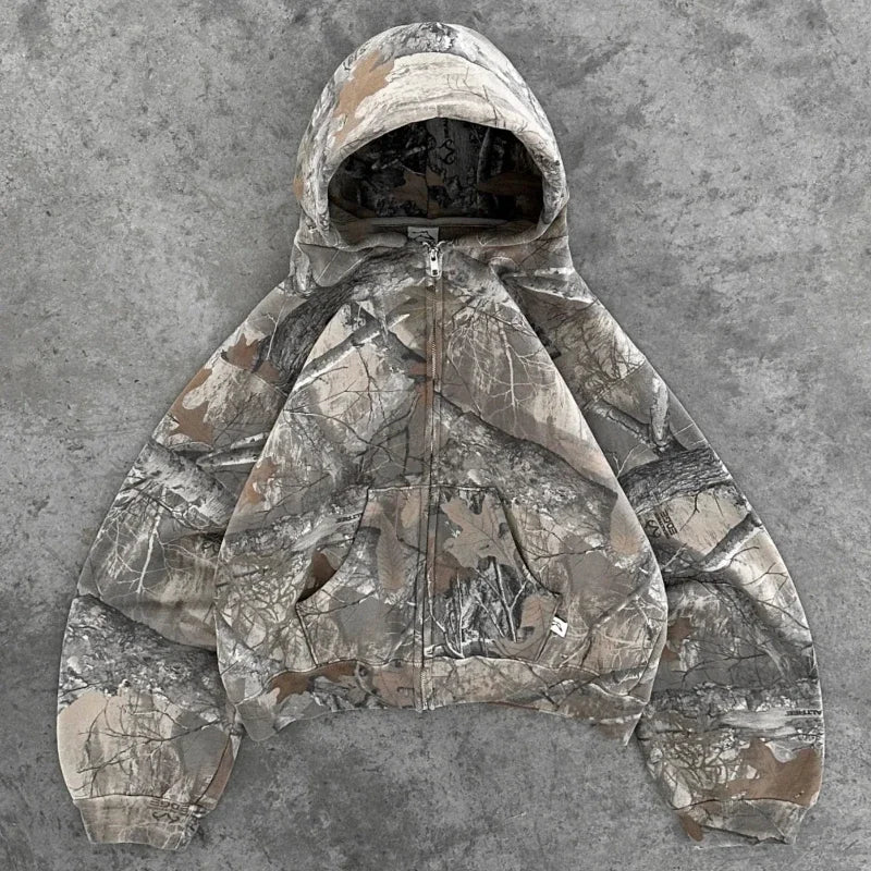 🟫 Y2K Camo Hoodie