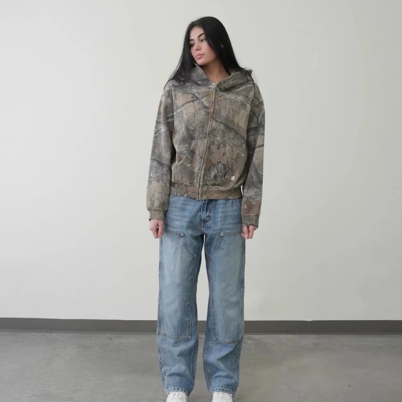 🟫 Y2K Camo Hoodie