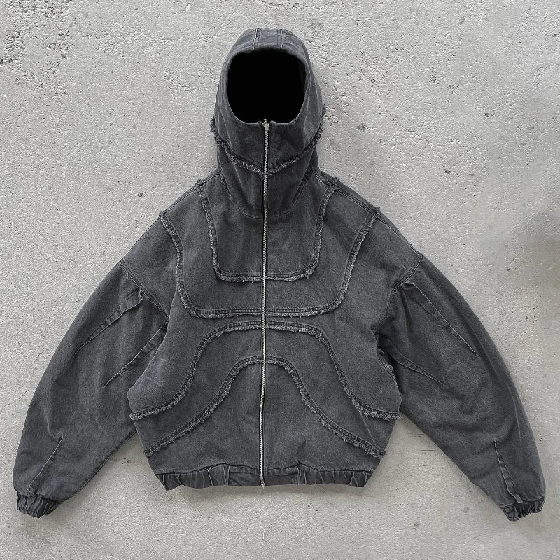 🩶 Layered Grey Hoodie