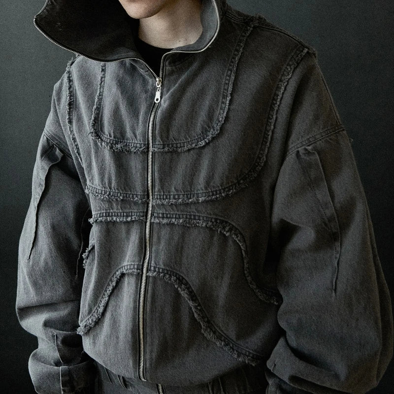 🩶 Layered Grey Hoodie