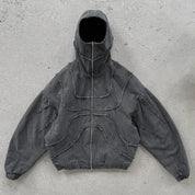 🩶 Layered Grey Hoodie