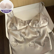 Sweet Hello Kitty Silk Pajama Set