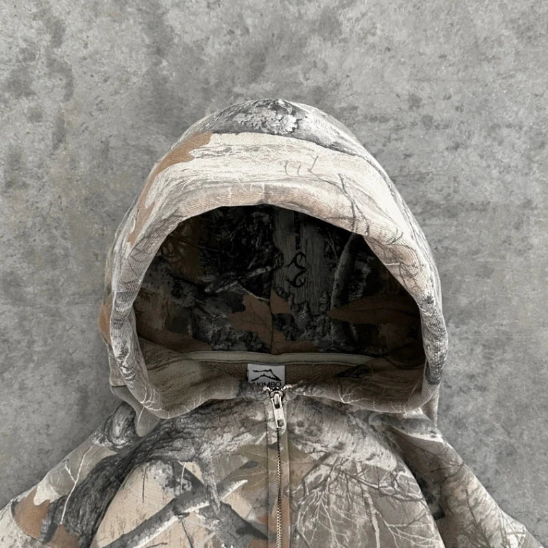 🟫 Y2K Camo Hoodie