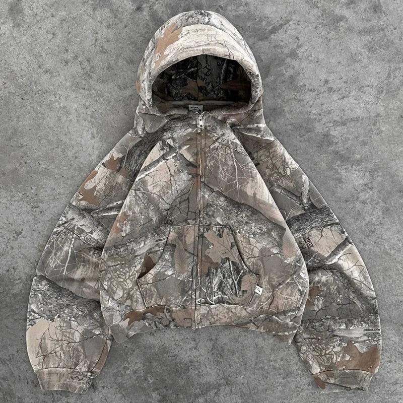 🟫 Y2K Camo Hoodie
